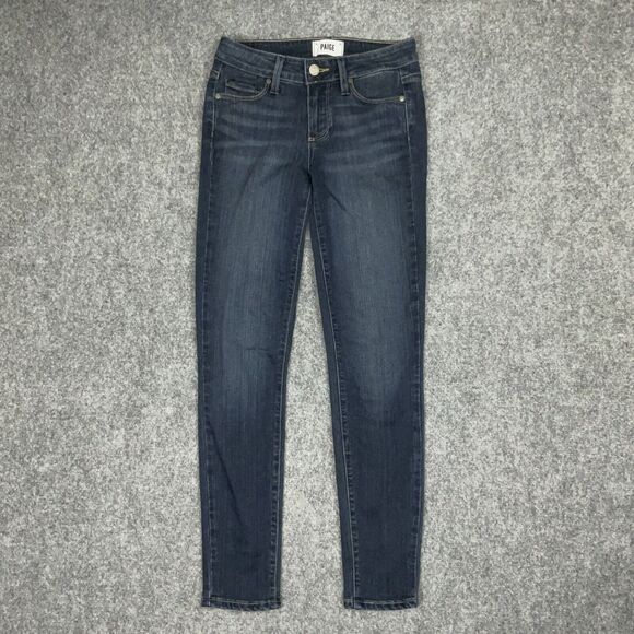 PAIGE Jeans Womens Size 24 Blue Verdugo Ankle Nottingham Skinny - Picture 1 of 11